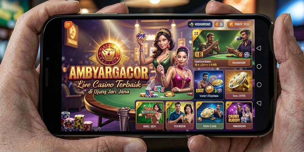 Tampilan gameplay Live Casino yang mendebarkan di AMBYARGACOR.