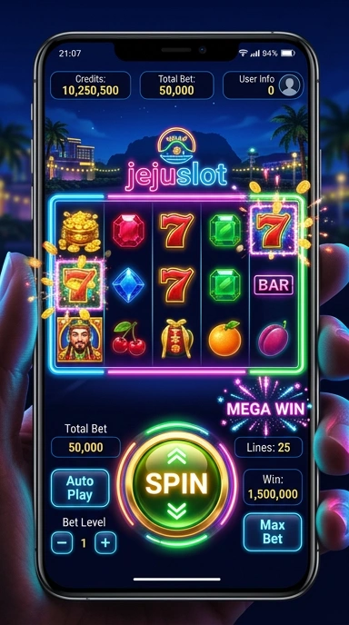 Tampilan aplikasi jejuslot di perangkat Android.